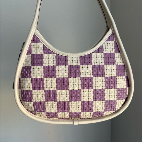 Coachtopia Handbags - Coachtopia woven leather ergo-chalk/violet orchid